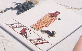 Mittelalter Stickkurs Beispiel 2 Mittelalter Stickkurs Beispiel 2